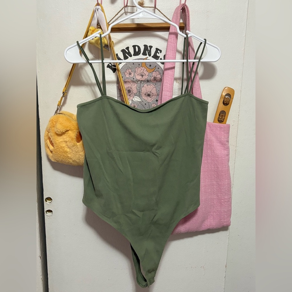 H&M- sage green bodysuit